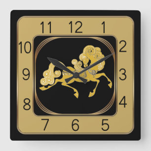 Relógio Quadrado Art Deco