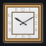 Relógio Quadrado Art Deco<br><div class="desc">design de relógio do excelente. Você vai adorar como os outros. Esteja livre para usar este design para outro produto que você quiser ou para personalizar e adicionar seu texto. Siga-me para mais. Obrigado. Tenha um bom dia.</div>