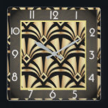 Relógio Quadrado Art deco<br><div class="desc">design de relógio do excelente. Você vai adorar como os outros. Esteja livre para usar este design para outro produto que você quiser ou para personalizar e adicionar seu texto. Siga-me para mais. Obrigado. Tenha um bom dia.</div>