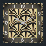 Relógio Quadrado Art deco<br><div class="desc">design de relógio do excelente. Você vai adorar como os outros. Esteja livre para usar este design para outro produto que você quiser ou para personalizar e adicionar seu texto. Siga-me para mais. Obrigado. Tenha um bom dia.</div>