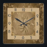 Relógio Quadrado Art Deco<br><div class="desc">design de relógio do excelente. Você vai adorar como os outros. Esteja livre para usar este design para outro produto que você quiser ou para personalizar e adicionar seu texto. Siga-me para mais. Obrigado. Tenha um bom dia.</div>