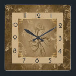Relógio Quadrado Art Deco<br><div class="desc">design de relógio do excelente. Você vai adorar como os outros. Esteja livre para usar este design para outro produto que você quiser ou para personalizar e adicionar seu texto. Siga-me para mais. Obrigado. Tenha um bom dia.</div>