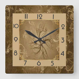 Relógio Quadrado Art Deco