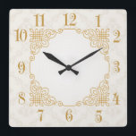 Relógio Quadrado Art Deco<br><div class="desc">design de relógio do excelente. Você vai adorar como os outros. Esteja livre para usar este design para outro produto que você quiser ou para personalizar e adicionar seu texto. Siga-me para mais. Obrigado. Tenha um bom dia.</div>