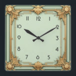 Relógio Quadrado Art Deco<br><div class="desc">design de relógio do excelente. Você vai adorar como os outros. Esteja livre para usar este design para outro produto que você quiser ou para personalizar e adicionar seu texto. Siga-me para mais. Obrigado. Tenha um bom dia.</div>