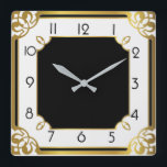 Relógio Quadrado Art Deco<br><div class="desc">design de relógio do excelente. Você vai adorar como os outros. Esteja livre para usar este design para outro produto que você quiser ou para personalizar e adicionar seu texto. Siga-me para mais. Obrigado. Tenha um bom dia.</div>