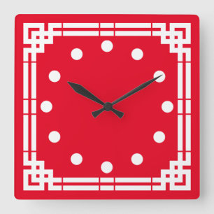Relógio Quadrado Art Deco