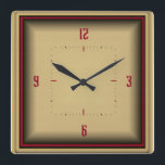Relógio Quadrado Art Deco<br><div class="desc">design do excelente. Você vai adorar como os outros. Esteja livre para usar este design para outro produto ou para adicionar seu texto. Siga-me para mais. Obrigado. Tenha um bom dia.</div>