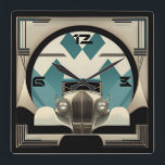 Relógio Quadrado Art Deco car<br><div class="desc">design de relógio do excelente. Você vai adorar como os outros. Esteja livre para usar este design para outro produto que você quiser ou para personalizar e adicionar seu texto. Siga-me para mais. Obrigado. Tenha um bom dia.</div>