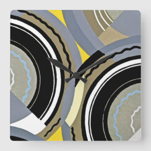 Relógio Quadrado Art Deco Design nº 2 em Emporio Moffa