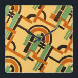 Relógio Quadrado Art Deco Design nº 7 em Emporio Moffa<br><div class="desc">Vintage Art Deco design.</div>