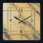 Relógio Quadrado Art Deco marble<br><div class="desc">design de relógio do excelente. Você vai adorar como os outros. Esteja livre para usar este design para outro produto que você quiser ou para personalizar e adicionar seu texto. Siga-me para mais. Obrigado. Tenha um bom dia.</div>