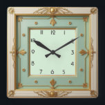 Relógio Quadrado Art Deco Mint<br><div class="desc">design de relógio do excelente. Você vai adorar como os outros. Esteja livre para usar este design para outro produto que você quiser ou para personalizar e adicionar seu texto. Siga-me para mais. Obrigado. Tenha um bom dia.</div>