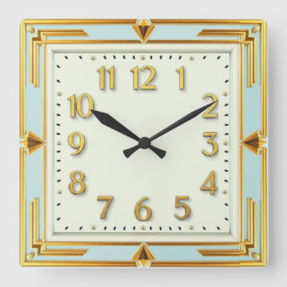 Relógio Quadrado Art Deco Mint