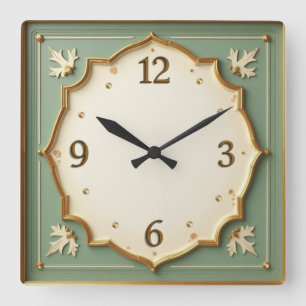 Relógio Quadrado Art Deco Mint