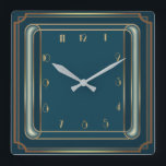 Relógio Quadrado Art Deco simples<br><div class="desc">design de relógio do excelente. Você vai adorar como os outros. Esteja livre para usar este design para outro produto que você quiser ou para personalizar e adicionar seu texto. Siga-me para mais. Obrigado. Tenha um bom dia.</div>