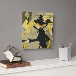 Relógio Quadrado Art Nouveau, Divã Japonês por Toulouse Lautrec