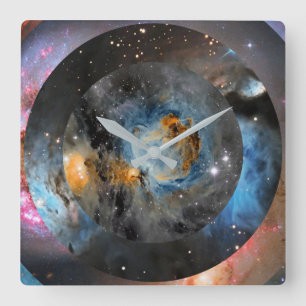 Relógio Quadrado Arte