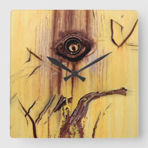 Relógio Quadrado Arte à ferrugem - Legal divertimento único