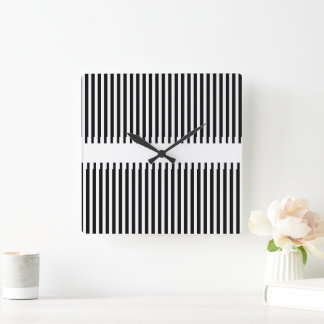 Relógio Quadrado Arte ASCII