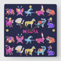 Arte Folclórica Personalizada de Animais Mexicanos