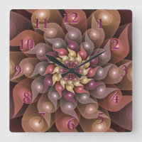 Arte Fractal Moderna Abstrato de Flor Shiny Surrea