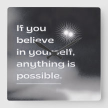 Arte Motivacional para Parede | “Acredite em Si Me