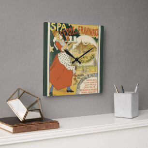 Relógio Quadrado Arte Nova Antiga, Cervejaria, Restaurante e Café