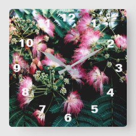 Relógio Quadrado Árvore da Seda