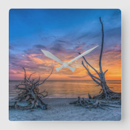 Relógio Quadrado As árvores do amante