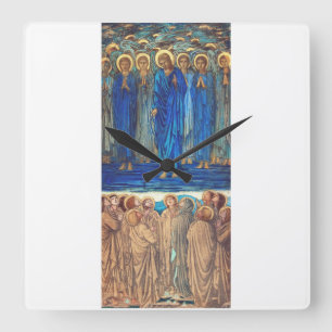Relógio Quadrado Ascensão de Cristo por Edward Burne Jones
