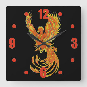 Relógio Quadrado Ascensão Phoenix