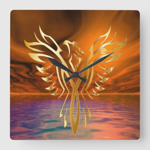 Relógio Quadrado Ascensão Phoenix