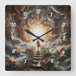 Relógio Quadrado Ascension to the Light