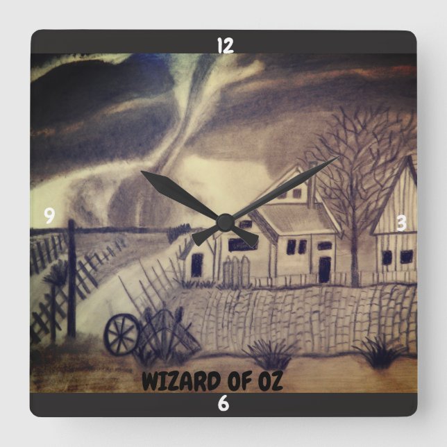 RELÓGIO QUADRADO ASSISTENTE DE OZ TWISTER (Frente)