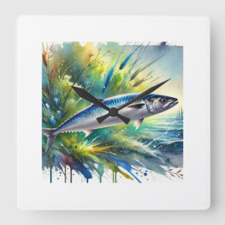Relógio Quadrado Atlantic Herring 040924AREF134 - Watercolor