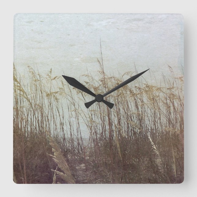 Relógio Quadrado Através das Dunas II (Frente)