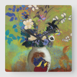 Relógio Quadrado Au Guerrier Japonais do vaso (vaso japonês do