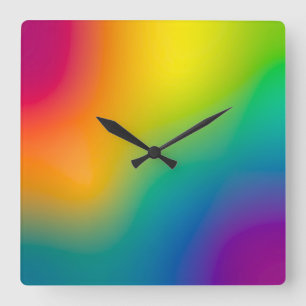 Relógio Quadrado Aurora borealis