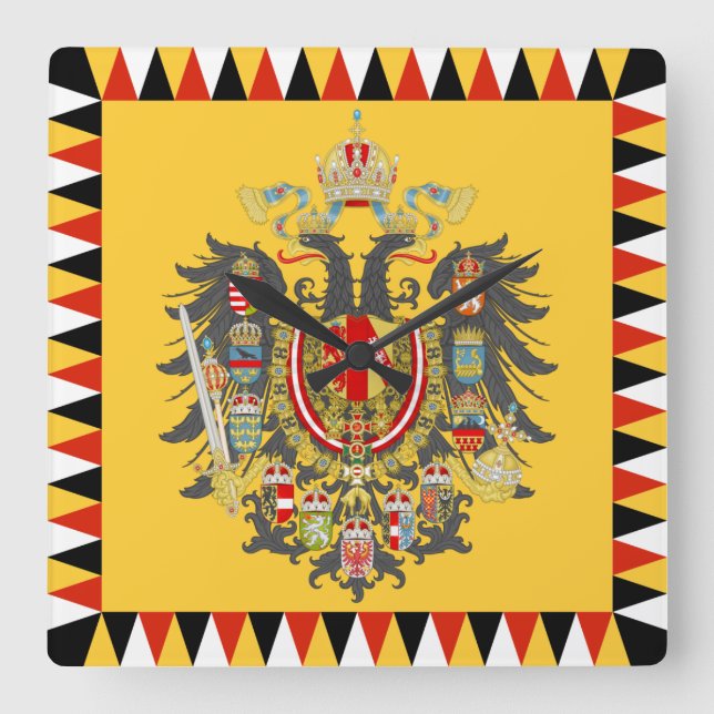 Relógio Quadrado Áustria (Frente)