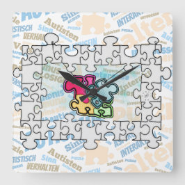 Relógio Quadrado Autismus Autism