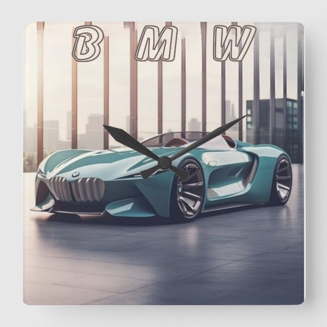 RELÓGIO QUADRADO AUTO CAR (Frente)