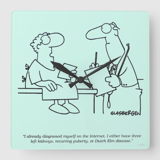 Relógio Quadrado Autodiagnóstico (Frente)