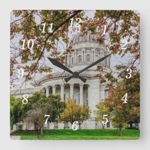 Relógio Quadrado Autumn MO Capitol Wall Clock