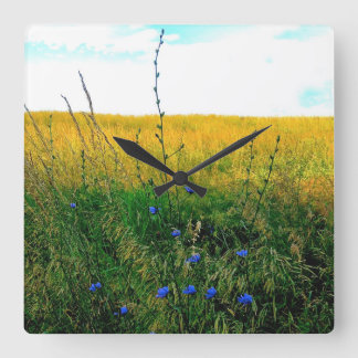 Relógio Quadrado Azul de Bella - chicória