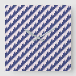 Relógio Quadrado Azul Marinho e Rosa Diagonal Color Block Ombre Zig