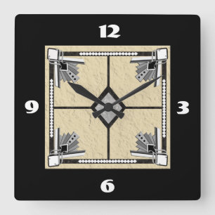 Relógio Quadrado azulejo deco