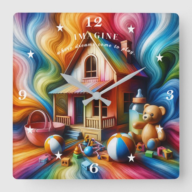 Relógio Quadrado BABYCLOCK-IMAGINE-C - Relógios (Frente)