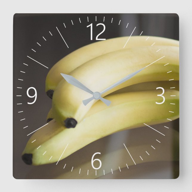 Relógio Quadrado Bananas (Frente)