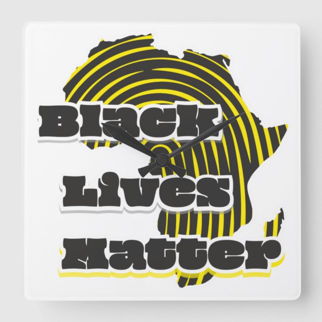 Relógio Quadrado Banda larga do tronco grande do avental preto (Frente)